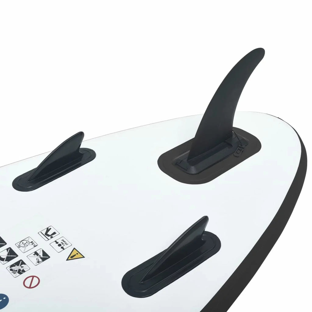 ametoys Board Black White Inflatable Set Paddle and