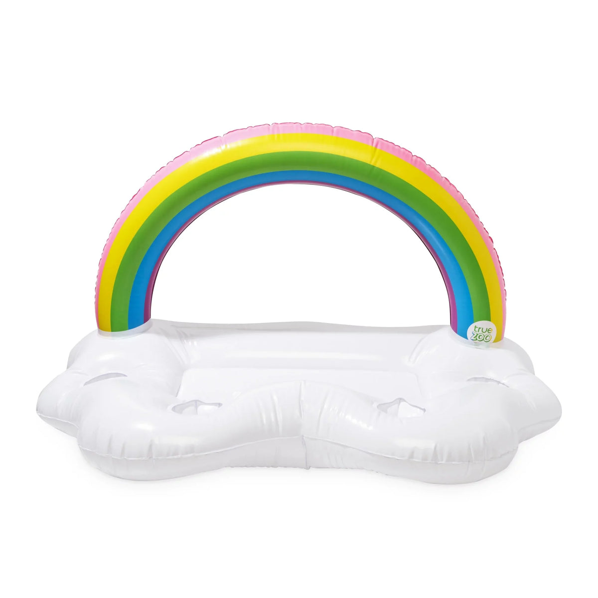 Cooler, Drink Ice Box Set Cup Colorful Floatie, Inflatable Rainbow of Holders Pool and 1 Cloud Floating Bar Party TrueZoo