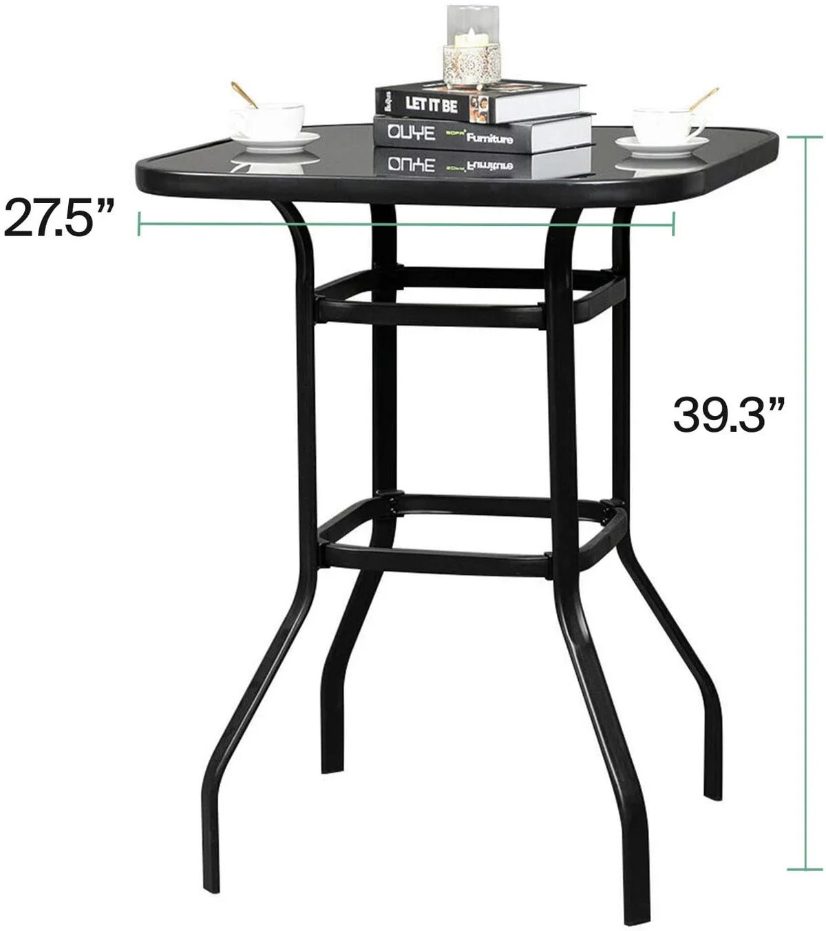 Shape Porch Bistro Gianna Squire Decor Poolside Table For Bar Glass