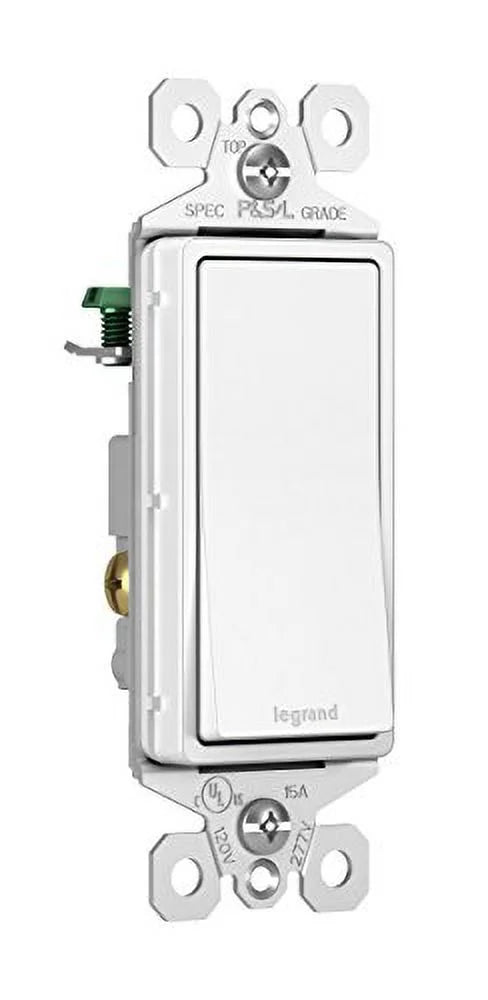 Legrand Seymour 10-Pk. TM870WCP6 Quantity White, Pass Switch, 1-Pole Decorator 1 - & Light