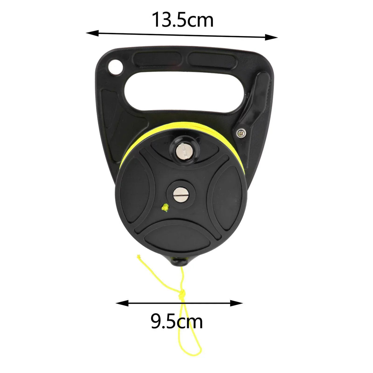 Fishing Kayak Underwater Duty Exploration Black Recreational Safety Handle Gear Diving Spear 83 for Wreck Anchor meters Scuba Reel Heavy