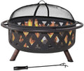 Grill And Pit Pit Efficient Metal Moveable Fire Caleb Burning Wood