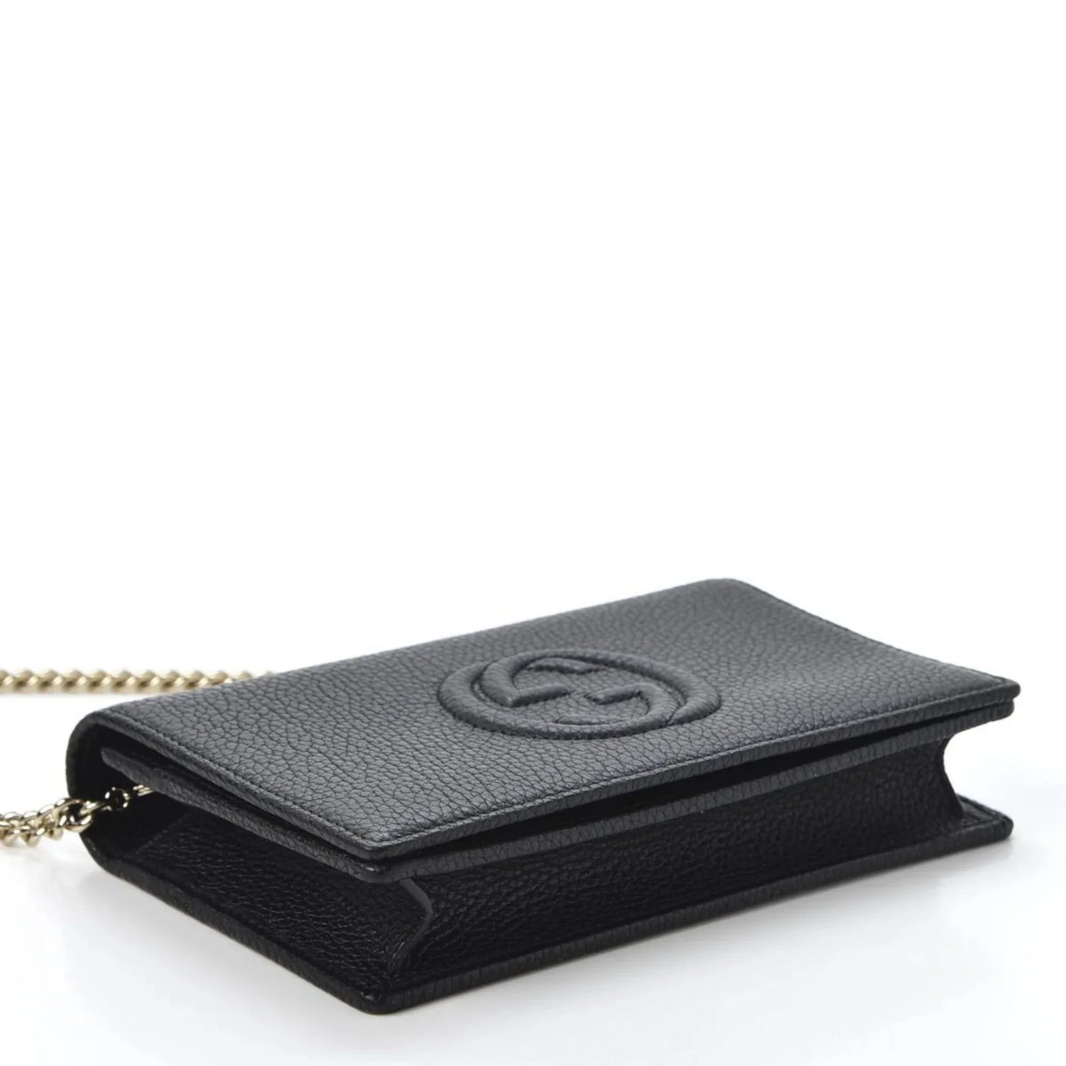 Leather on Soho Body Wallet Bag Cross Chain Black
