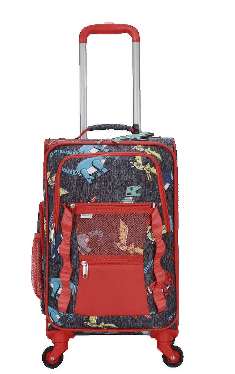 WITH PC LET'S 3 PACKING CRCKT CUBE LUGGAGE AND SOFTSIDE DINO TAG SOAR