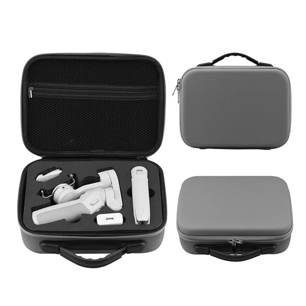 4/Osmo OM Carry Lightweight, Storage DJI Mobile Case 3 Polyester Protective Gray for Handle