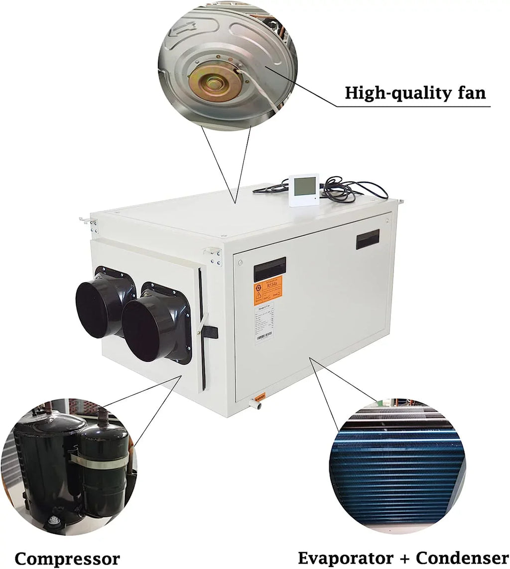 Dehumidifier 85L/D-170L/D EQCOTWEA Garage Basement Commercial Dehumidifier Ceiling