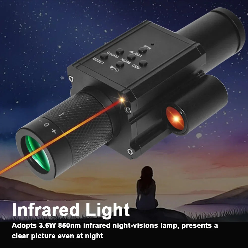 Camera Recording Photo Observation Digital 1.2inch Video Wildlife Infrared Use Night-Visions Night Video Fishing Portable Day Boating Device Monocular Taking Display Telescopes for walmeck Sight