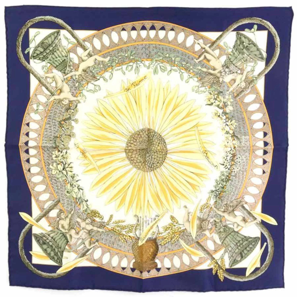 (Good) Silk Unisex Hermes Pre-Owned AMOURS Petit Multicolor e55908 HERMES Scarf Carre