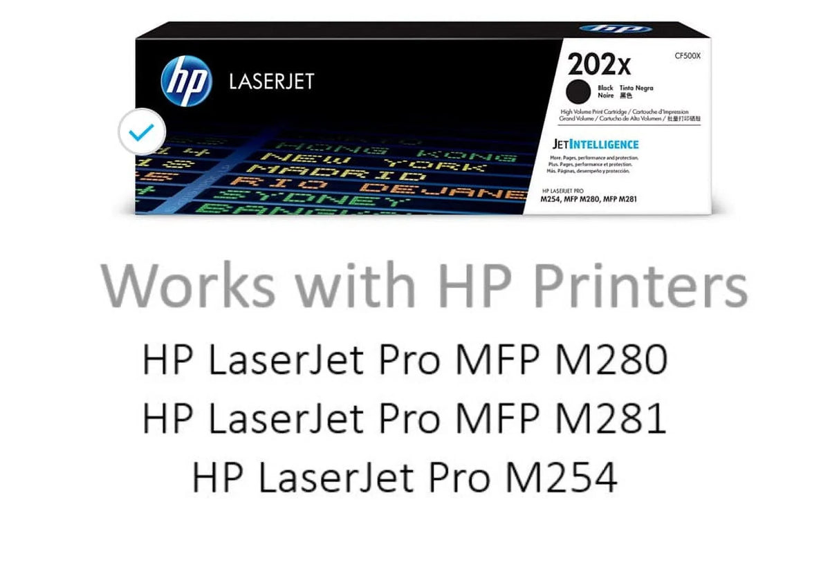 202X (CF500X) HP High Toner Cartridge, Yield Black