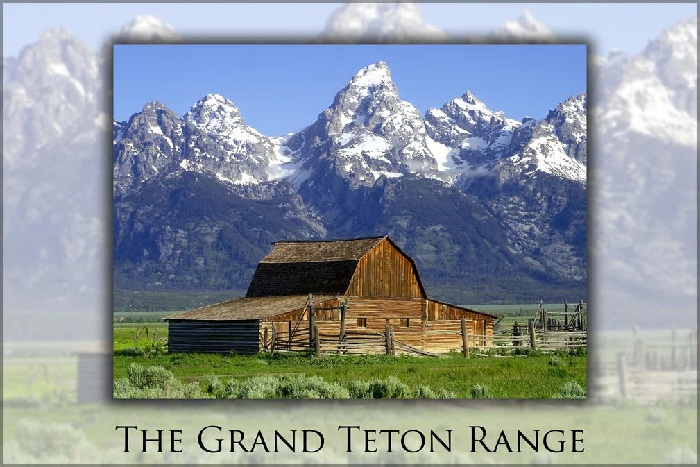 Gallery teton mountains rocky 24"x36" grand Poster, teton range