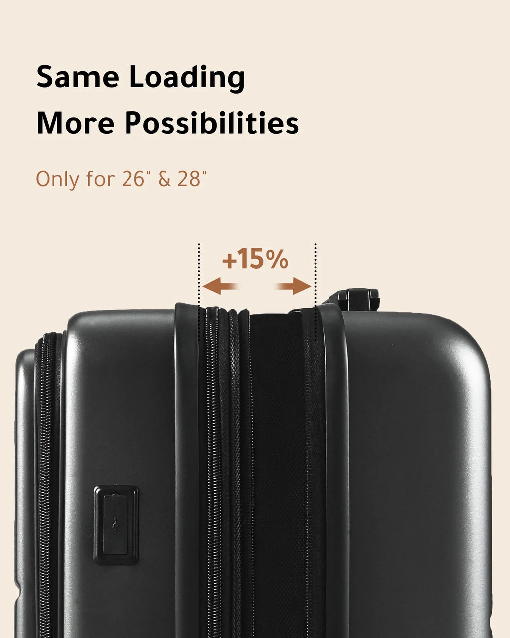Suitcase LUGGEX on Expandable Front Pocket Port USB with Luggage, Hardshell and Carry