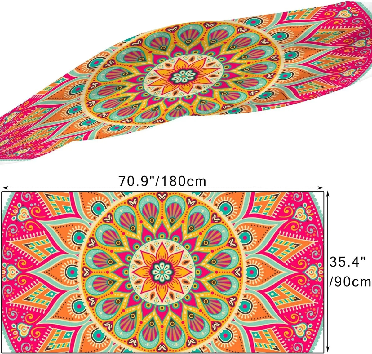 Wrap Lightweight Women Scarves Girls Shawl Floral Scarf Silk Mandala Long Hyjoy for Neck