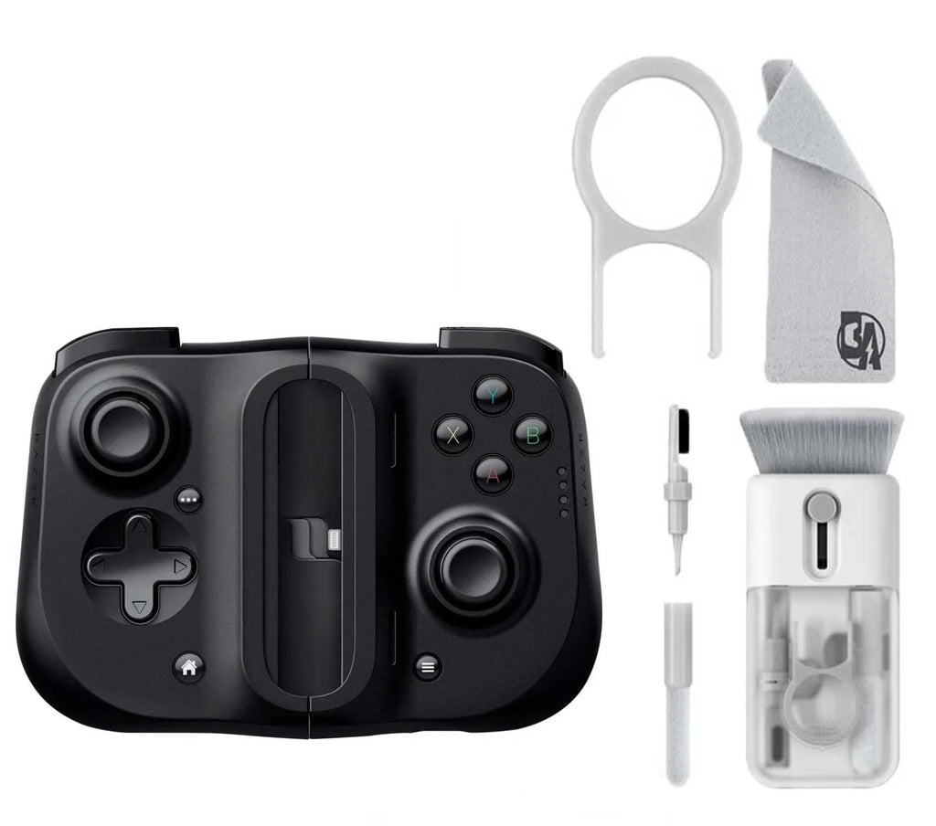 Kishi Gaming Controller Axtion Used Razer Cleaning iOS - Black for Bolt kit - With Bundle - Electric