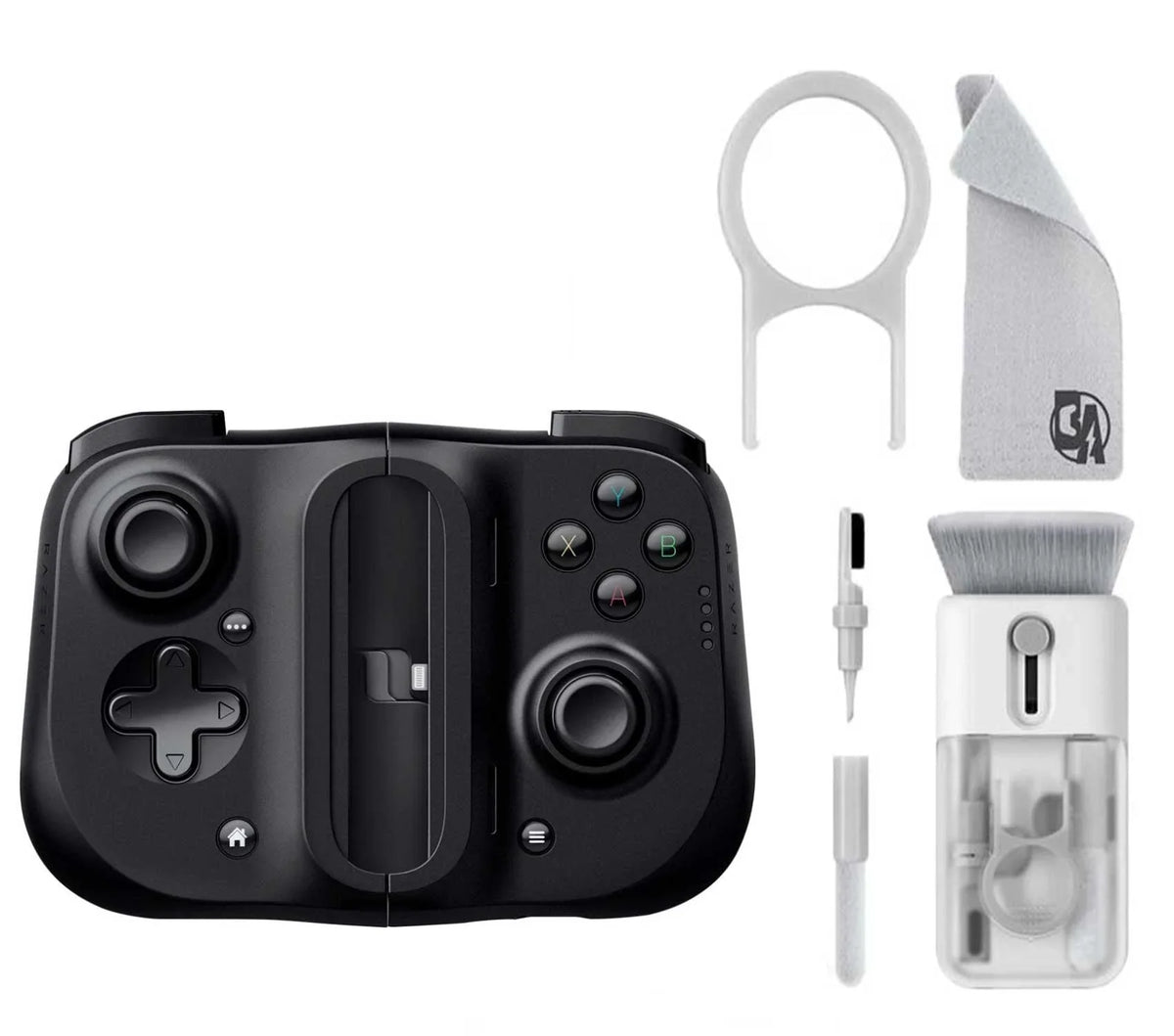 Kishi Gaming Controller Axtion Used Razer Cleaning iOS - Black for Bolt kit - With Bundle - Electric