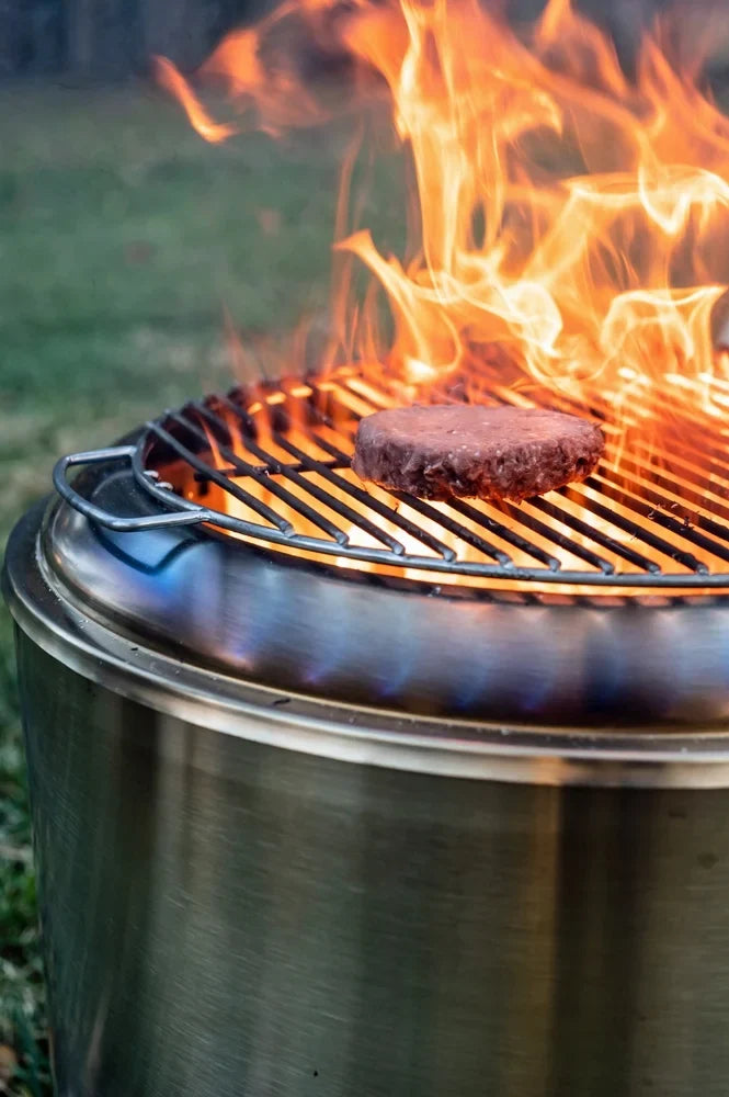 Steel Duraflame™ Stainless Smoke Fire 19" Pit, Low