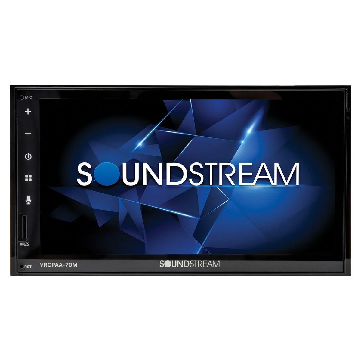 & DIN Double +Camera Silver Bluetooth Soundstream Android VRCPAA-70M 7" CarPlay