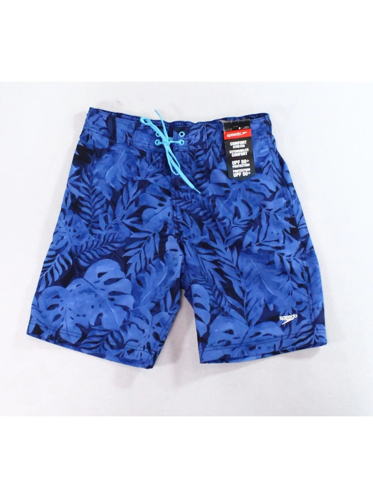 Classic SPEEDO Mens Fit Blue Printed L Shorts