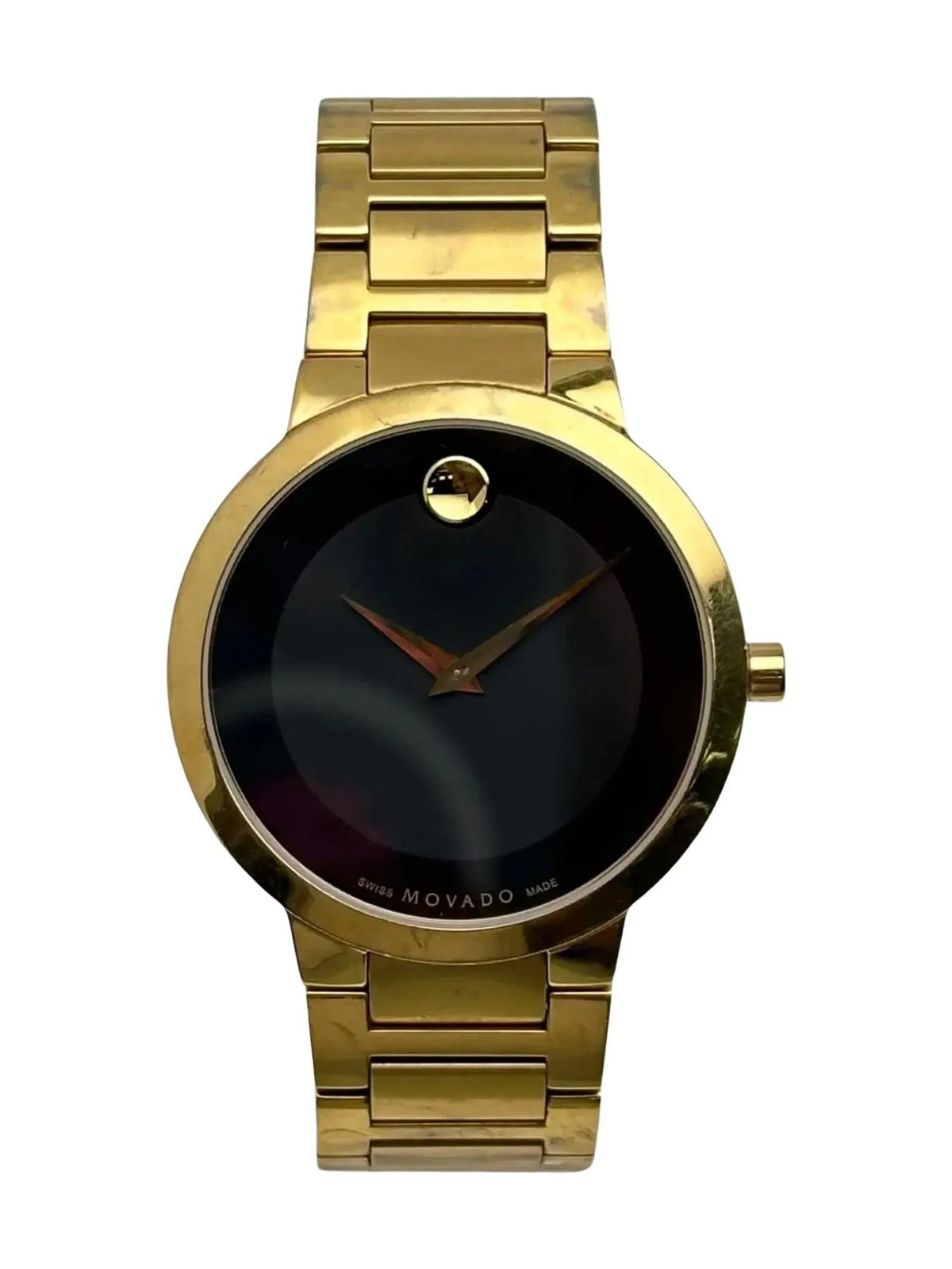 Modern Quartz Steel Movado 607121 (Good) Mens Classic Pre-owned Watch