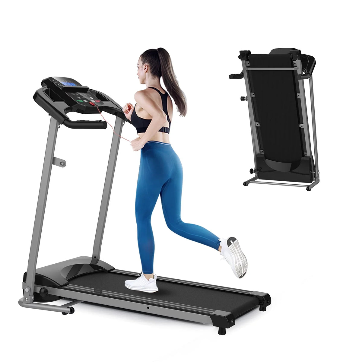 Machine, Running Inolait Folding Black Treadmill 1.5HP Electric