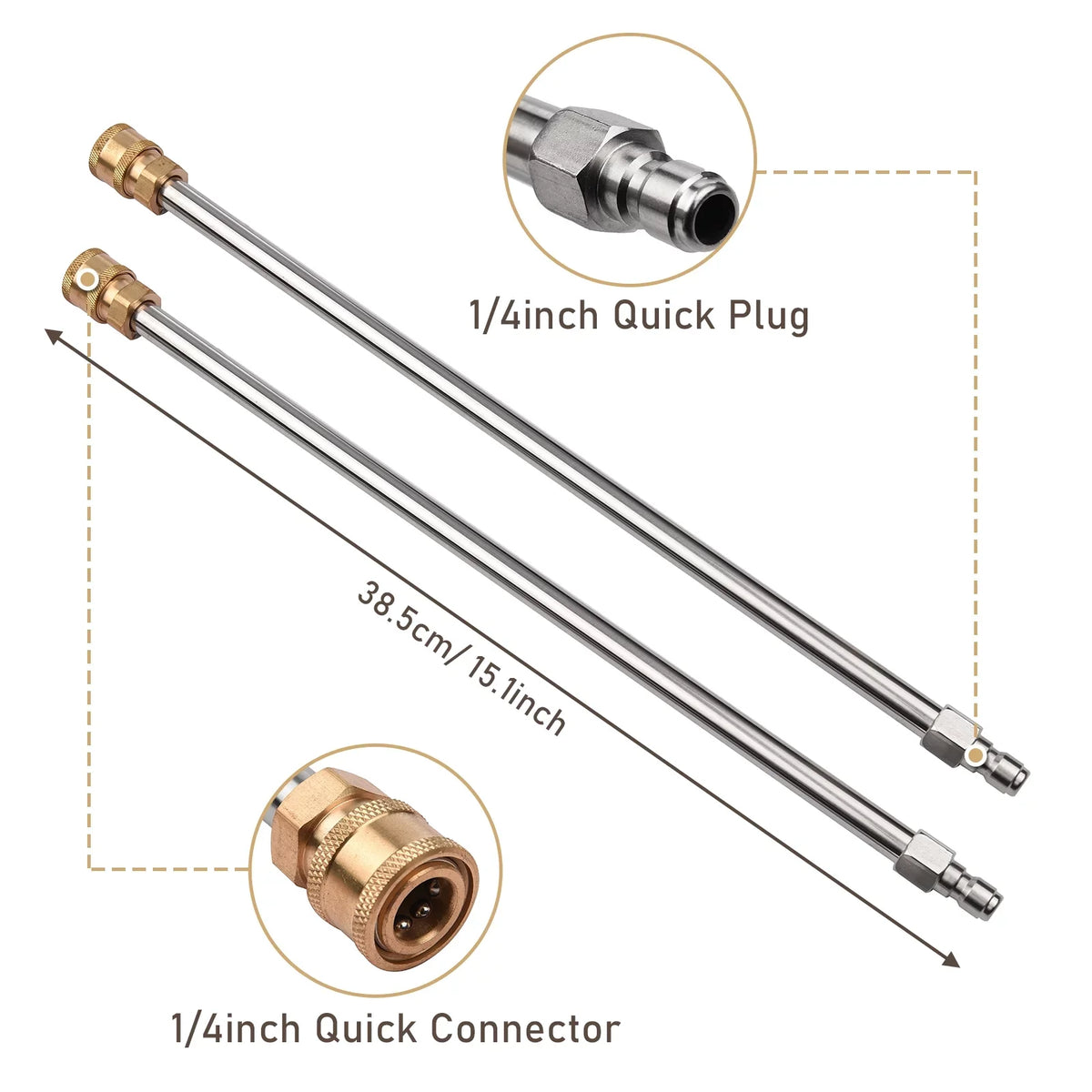 2 4 Cleaner Dazzduo electric Hand Steel 4 Wands machine,Quick 1/4 Wheels Stainless Stainless clean Push 2 Power Wheels type Pressure floor Pressure Stainless Steel Power Nozzles 2 Pressure