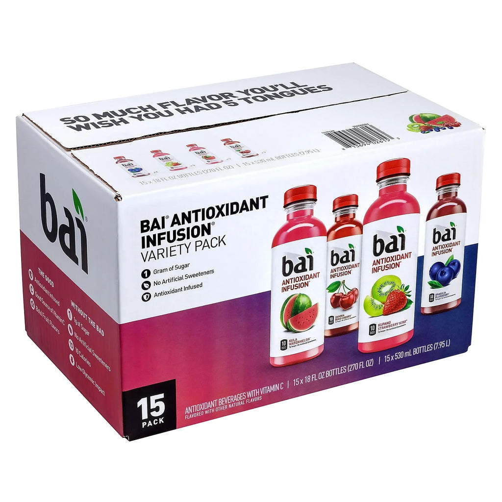 Infusion 15 Pack, Bai Variety 18 Fl Oz, Ct Antioxidant