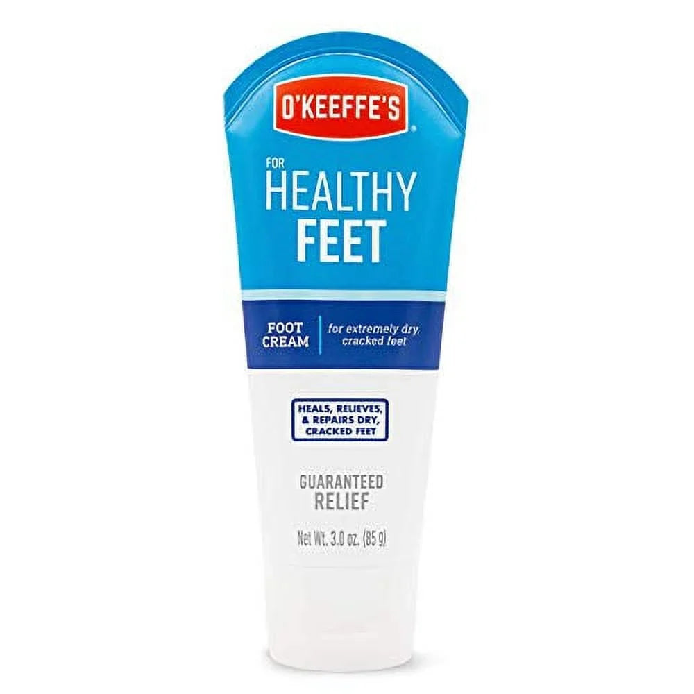 of Dry, 1) 3 Healthy Feet, Ounce Feet for Extremely Tube, Cream O'Keeffe's Foot (Pack Cracked