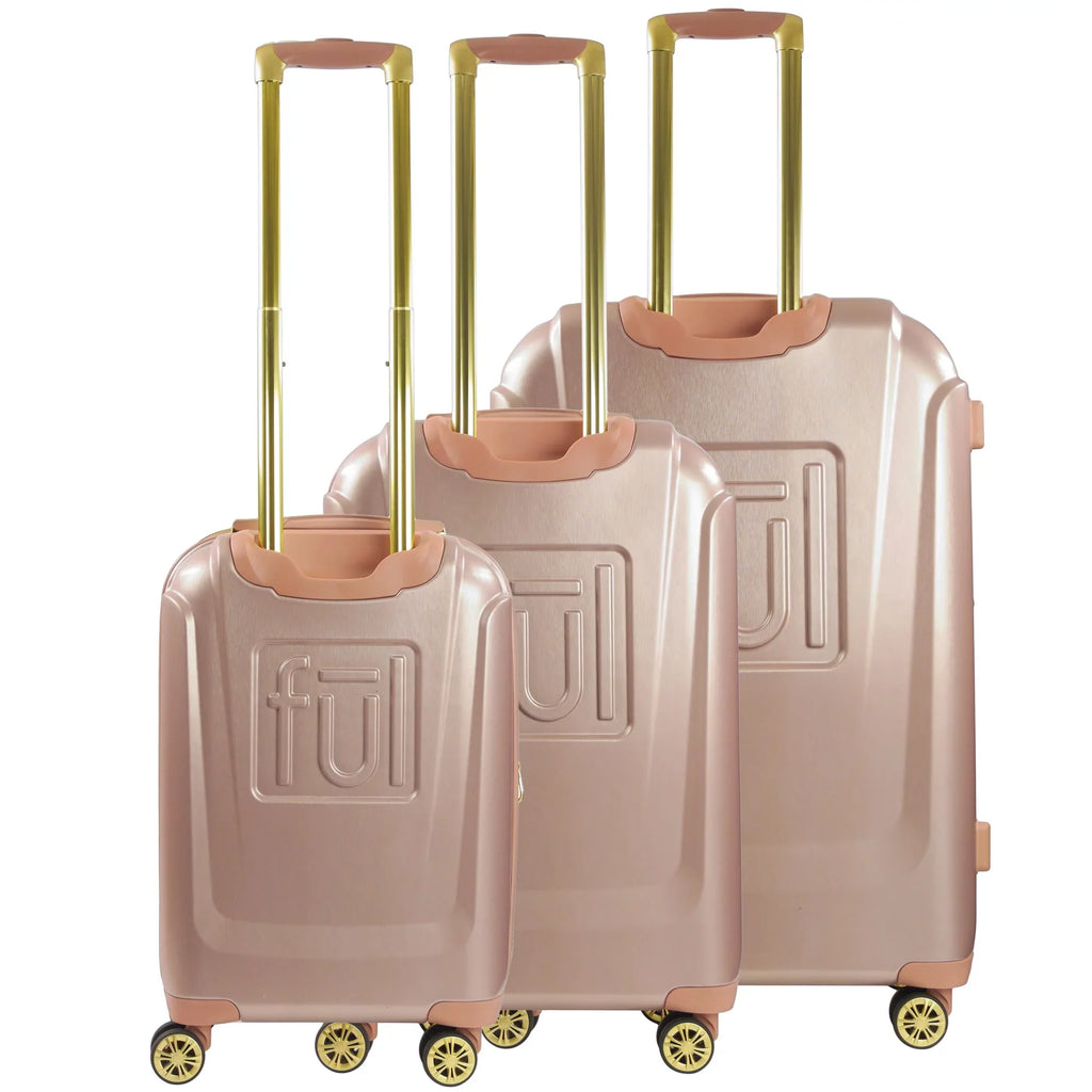 Luggage 3 Hardshell and 21, 25 Piece Disney Set, Rose Inch, Wheels, Rolling Gold with Mouse Suitcase 29 Molded Minnie