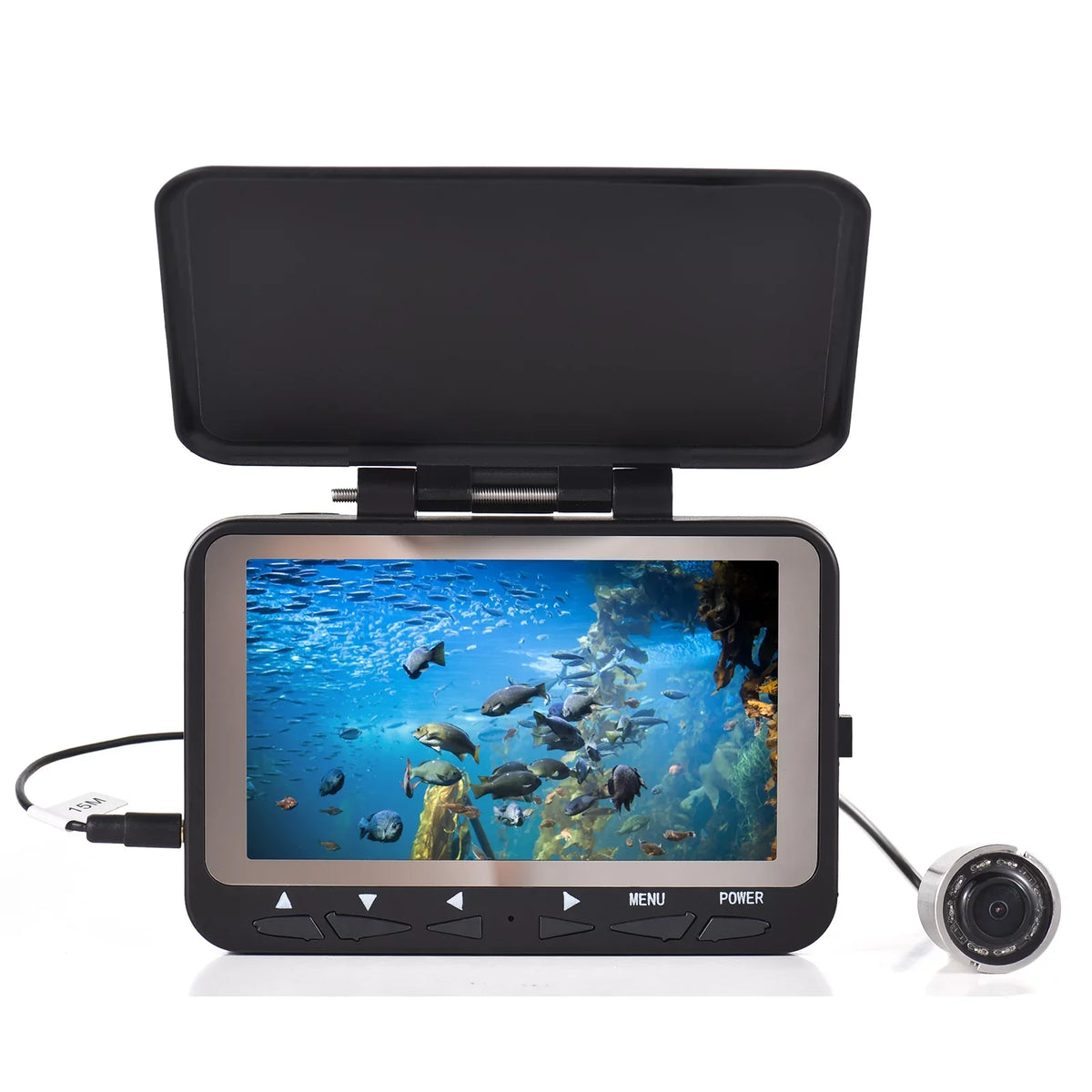 1200TVL LCD IR Fishing LED Night Camera 8PCS Finder Fishing Ice Underwater Fish Lixada Boat Vision 15M/30M for