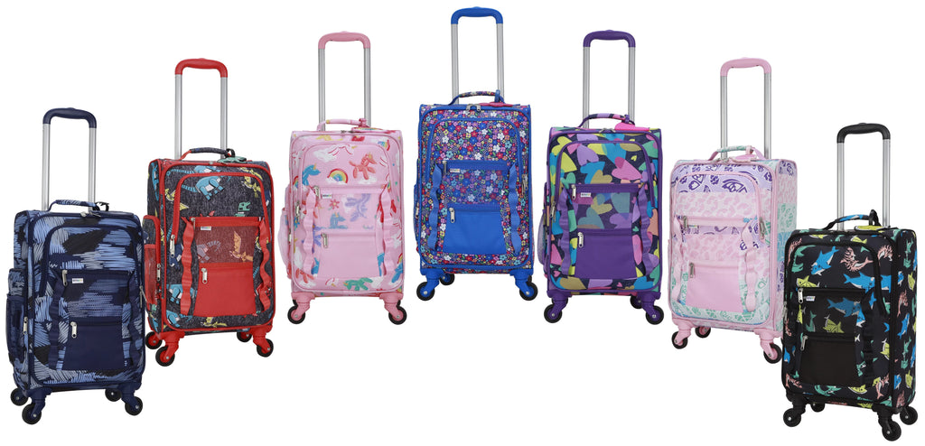 WITH PC LET'S 3 PACKING CRCKT CUBE LUGGAGE AND SOFTSIDE DINO TAG SOAR