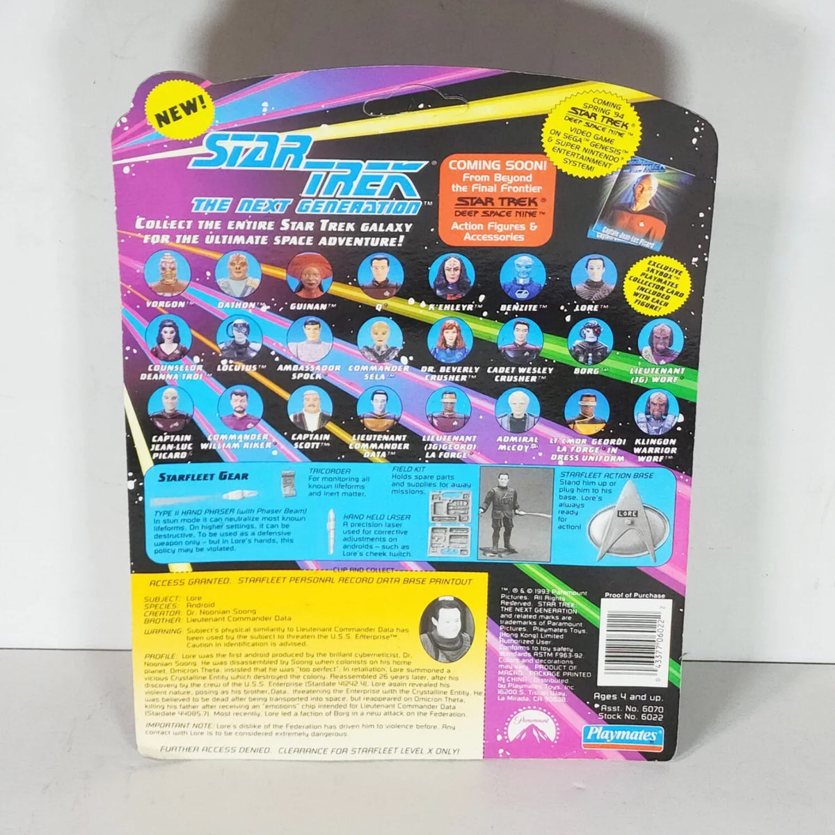 The inch Lore Figure Star 4 Next Generation Trek Action