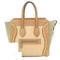 167793 beige 15LK handbag mint micro luggage Pre-Owned (Good) CELINE shopper Celine A03 green tricolor
