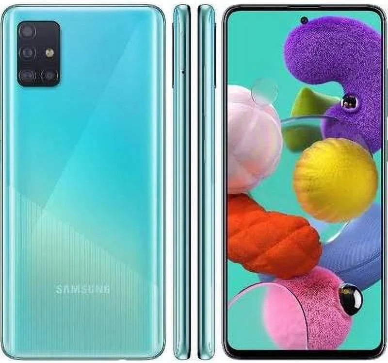 Blue DUOS - Open Unlocked 128GB Crush Phone Box GSM SM-A515F Galaxy Prism