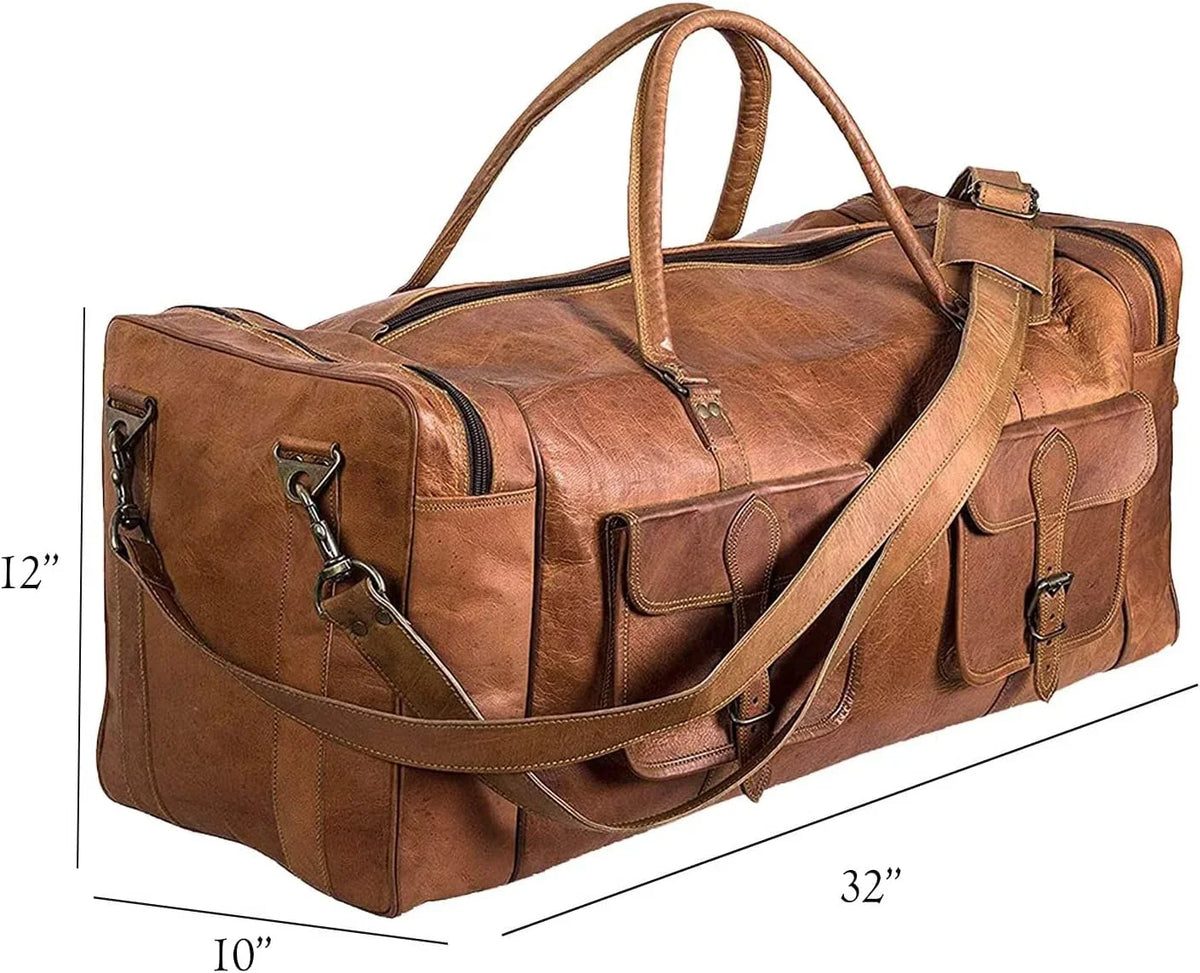 Luggage Carryon | Holdall Bag Weekender inch for and Men Leather Duffel | Sports Duffel Women | Bag Rajeriya-32 for Men Gym Large Bag Bag Travel Overnight