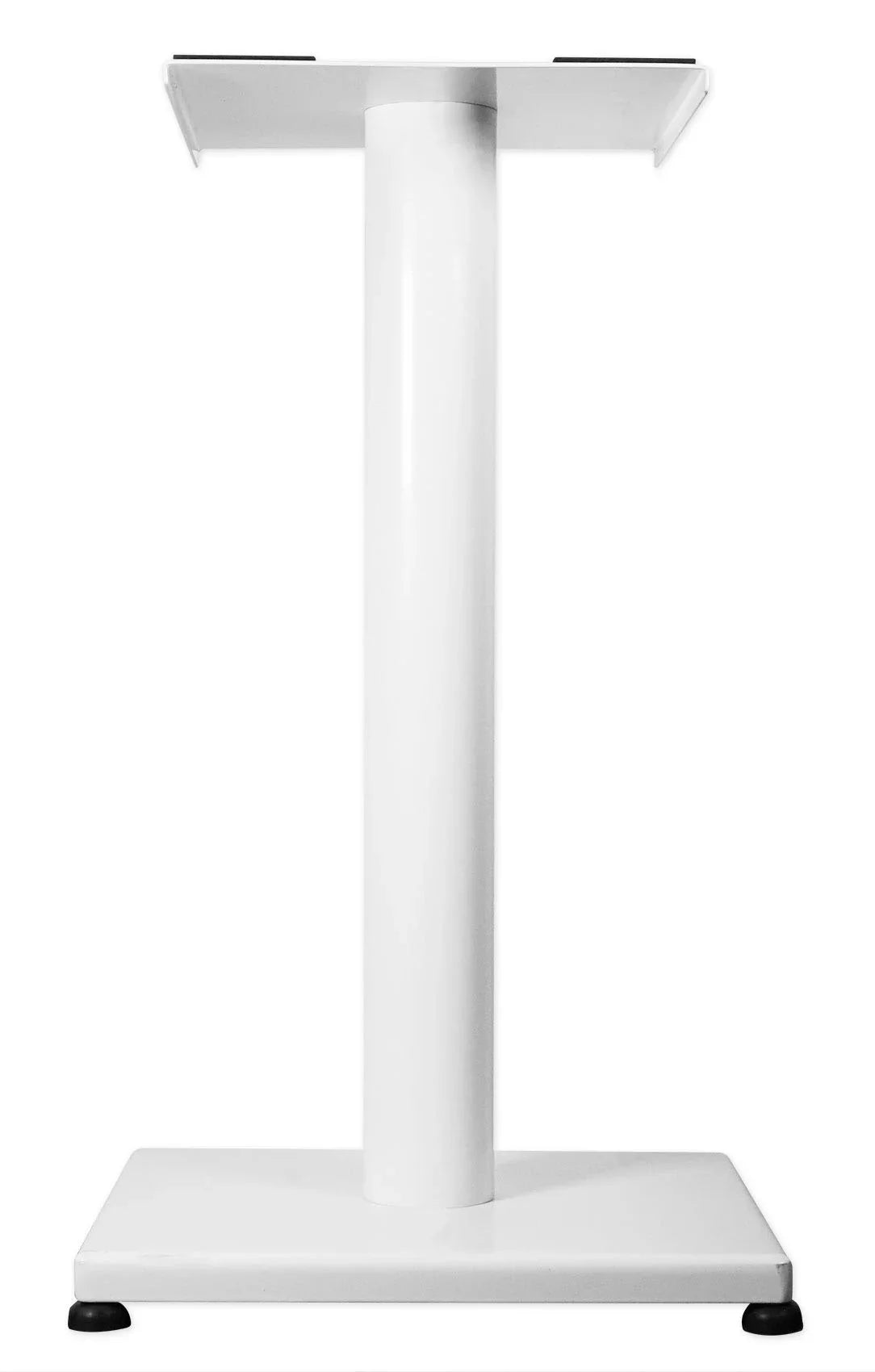 White in Rockville Steel Stands Studio RS29W Recording 29" Monitor Studio Pair
