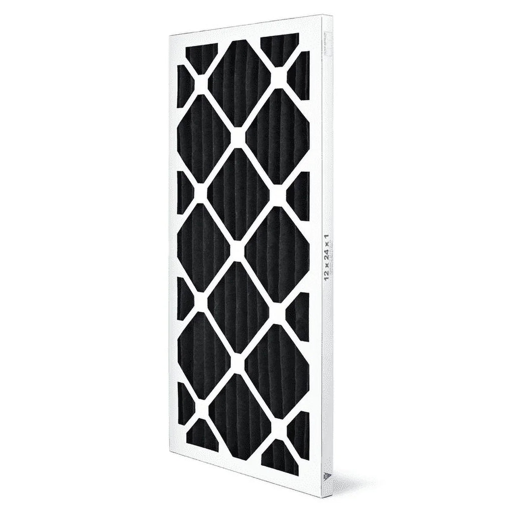 AIRx Filters Odor 12x24x1 Air Filter MERV 8 AC Furnace Pleated Air Filter Replacement Box of 6, Made in the USizeA
