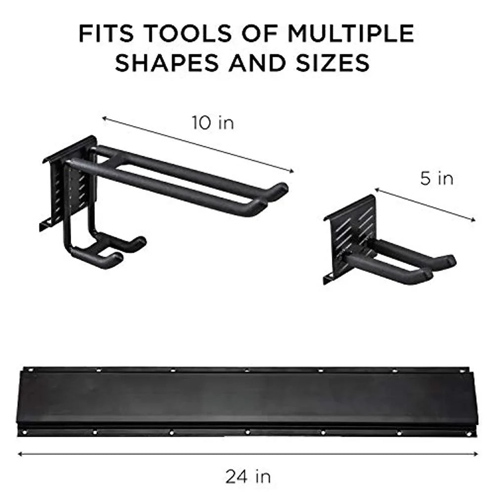 Garage Tool Piece Mounted RaxGo 8 Wall Storage Garage Organizer Rack,