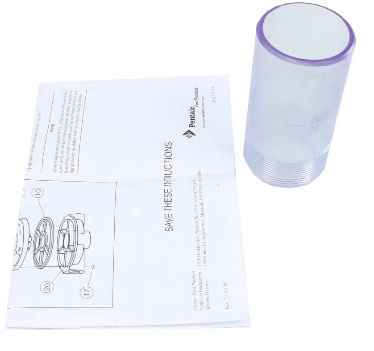 w/ Sand Filter, Part Pacfab/Hi-Flow MPV, 2" Mnt Side Unions, 261050 Pentair #