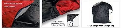 '- All from Bag Protects - - - and Rain, Jet Covers Trailerable Ski Weatherproof Trailer EXR More! Sun, for RED/Black climate Yamaha Storage Straps 2020 UV Rays, and Includes Color