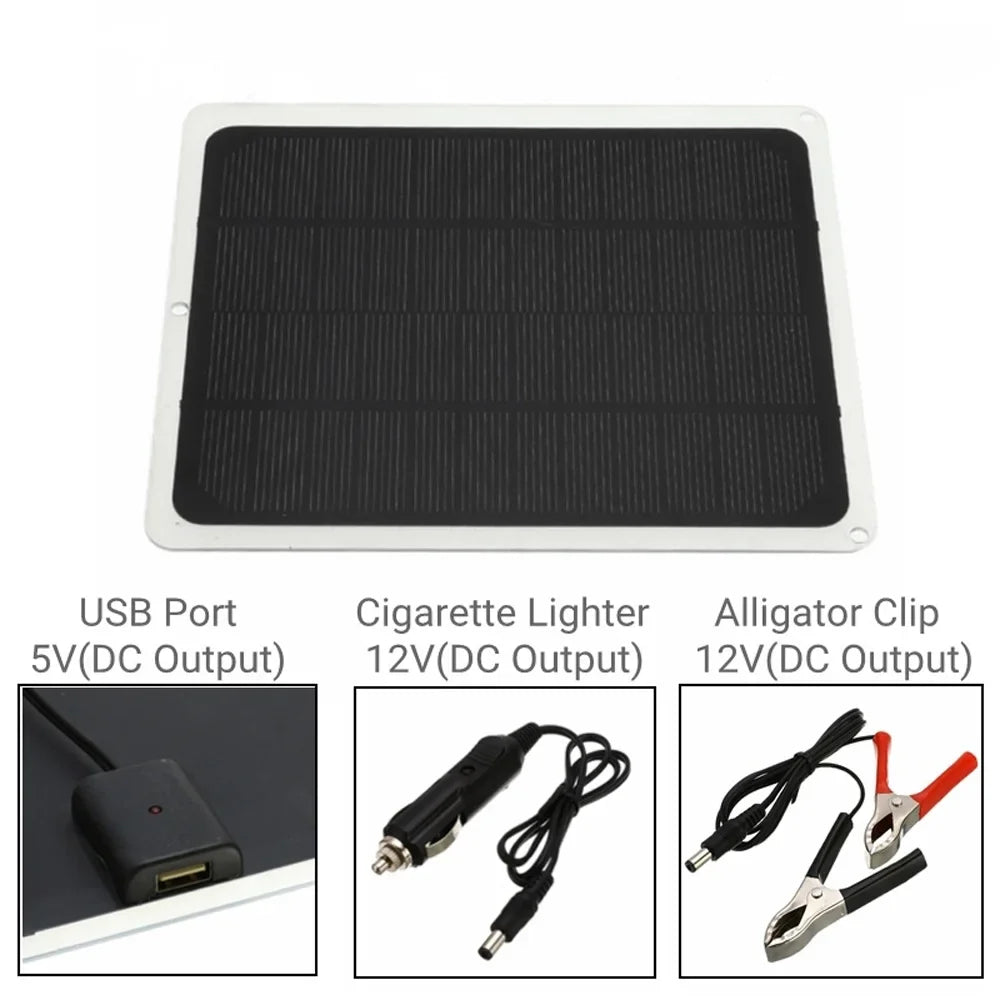 Solar Panel for Silicon 20W Portable Hiking Charging Monocrystalline Anself Camping Device