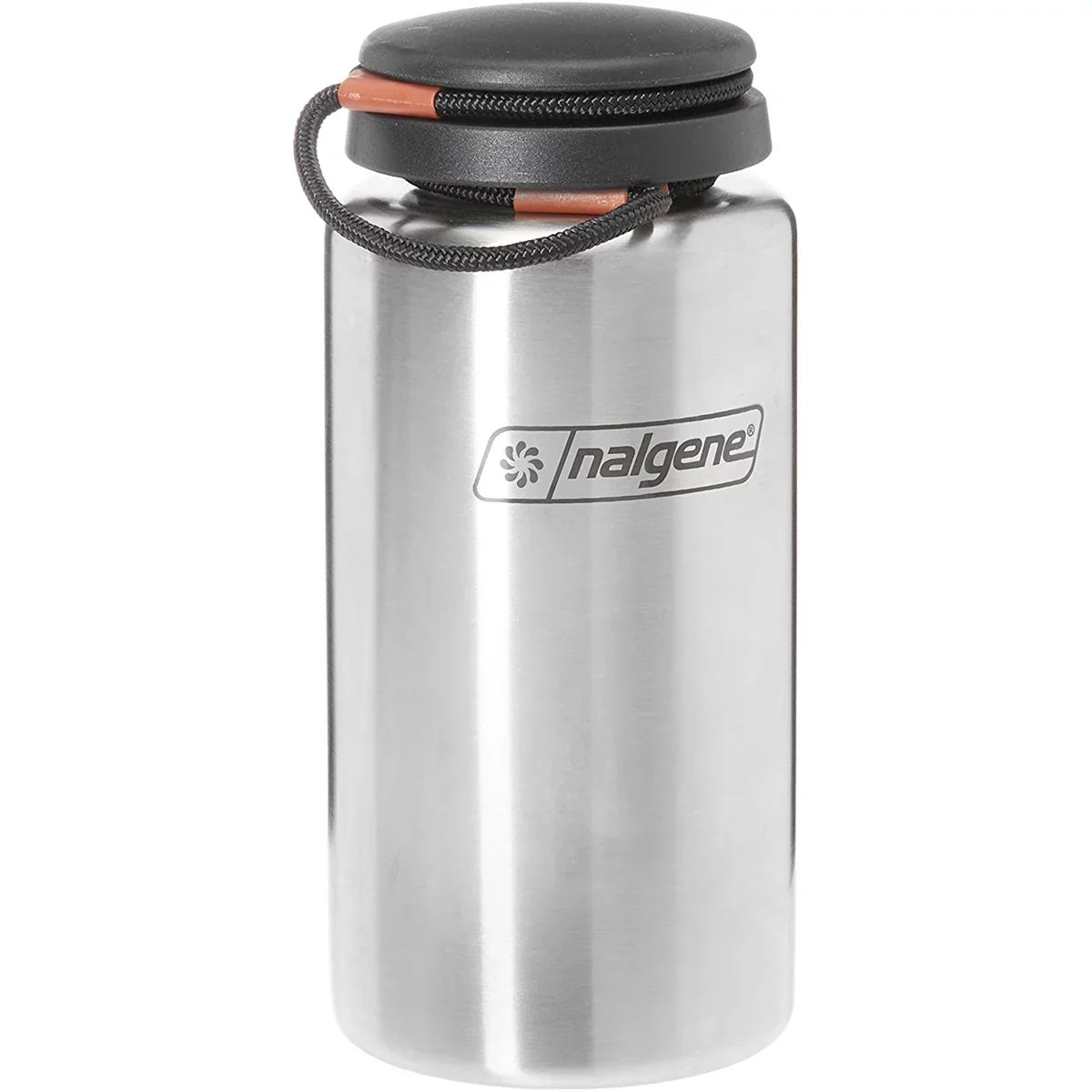 liquid Bottle Stainless oz. Mouth - 38 Nalgene Steel Lid Wide Tethered Standard -