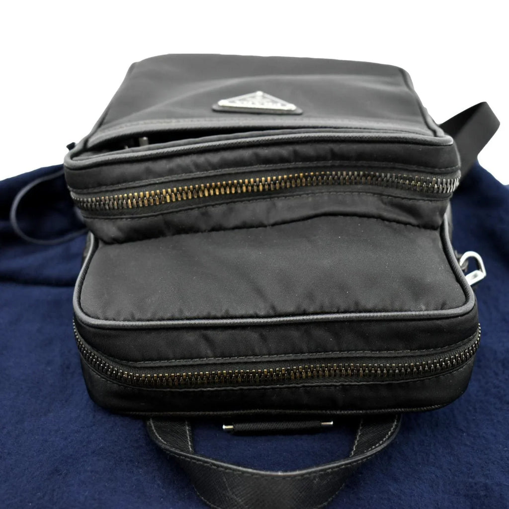 2vz026 Backpack Bag Pre-owned Black PRADA Nylon