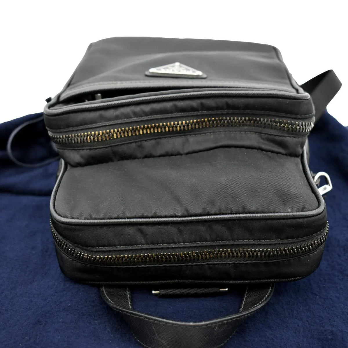 2vz026 Backpack Bag Pre-owned Black PRADA Nylon