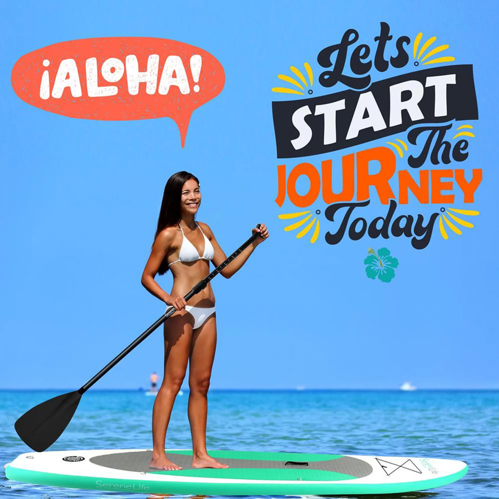 with Adjustable Boards Up for Stand Universal Paddle Height Oar Serenelife