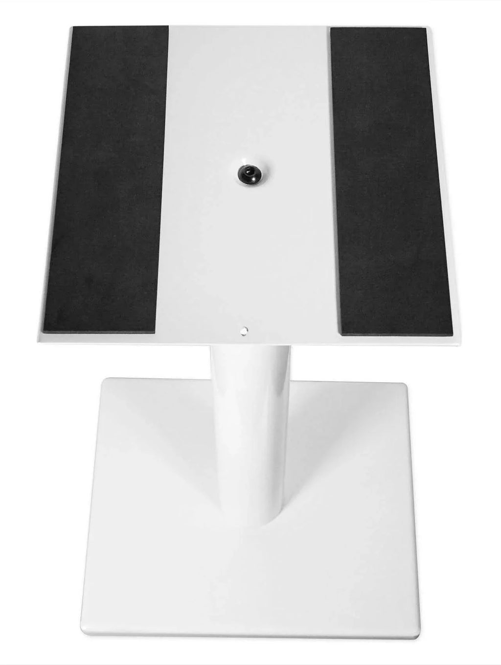 White in Rockville Steel Stands Studio RS29W Recording 29" Monitor Studio Pair