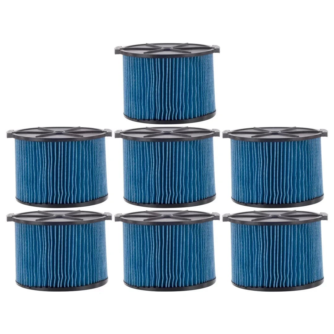 & Pack Dry 3-4.5 Fine 26643 Compatible VF3500 RIDGID Cartridge Gallon Dust with Wet Part 3-Layer Portable Replacement Filter 7 Vacuums