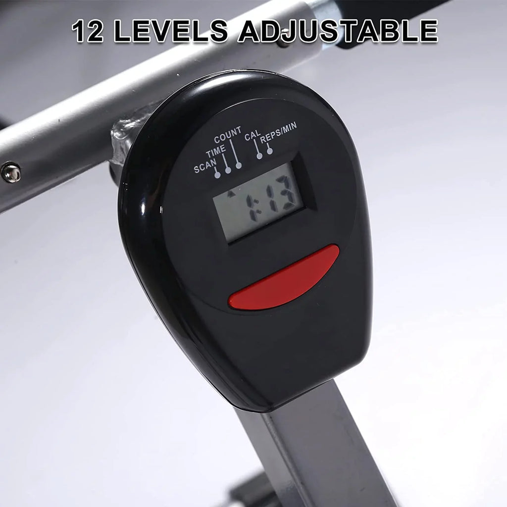 Digital Ergometer, lbs Black Machine 260 and Maximum of Rowing Load, Fitness Monitor YSSOA Rower