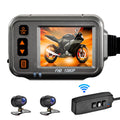 Vision Angle,Parking storage Waterproof Full Dual Recording 32G Flameout With Night Timed Body moobody Motorcycle card Motorbike Camera Dash Wide Monitoring, After 1080p ,120° Cam,WiFi