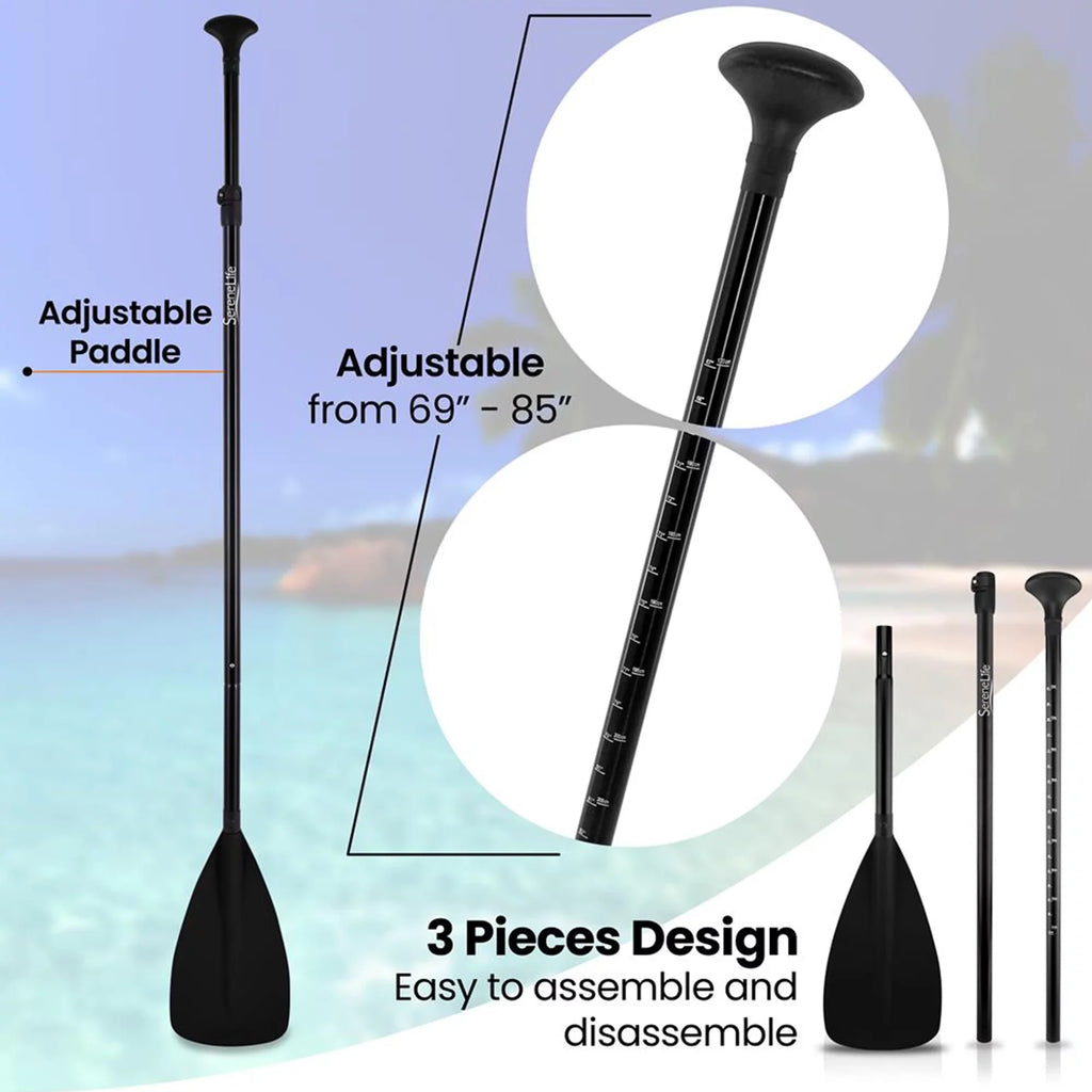 with Adjustable Boards Up for Stand Universal Paddle Height Oar Serenelife