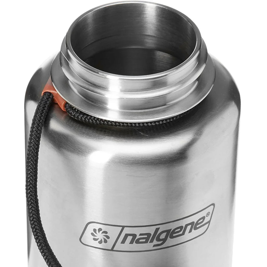 liquid Bottle Stainless oz. Mouth - 38 Nalgene Steel Lid Wide Tethered Standard -