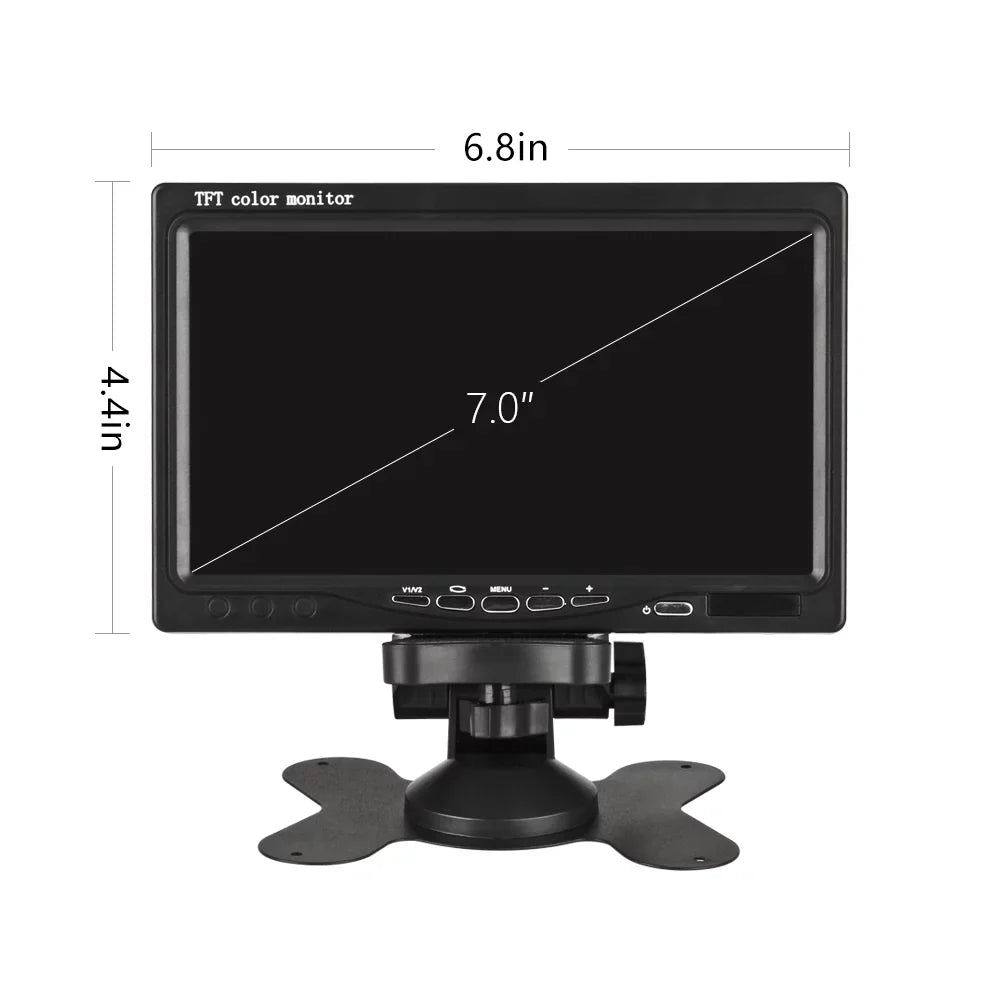 Car Rear Monitor Navigation Front Camera Parking Lcd 7 Vision Truck Willstar Display Rear Vehicle Visualizer Car Engineering Inch Night Assist Truck Wireless Monitor Function Car Monitor